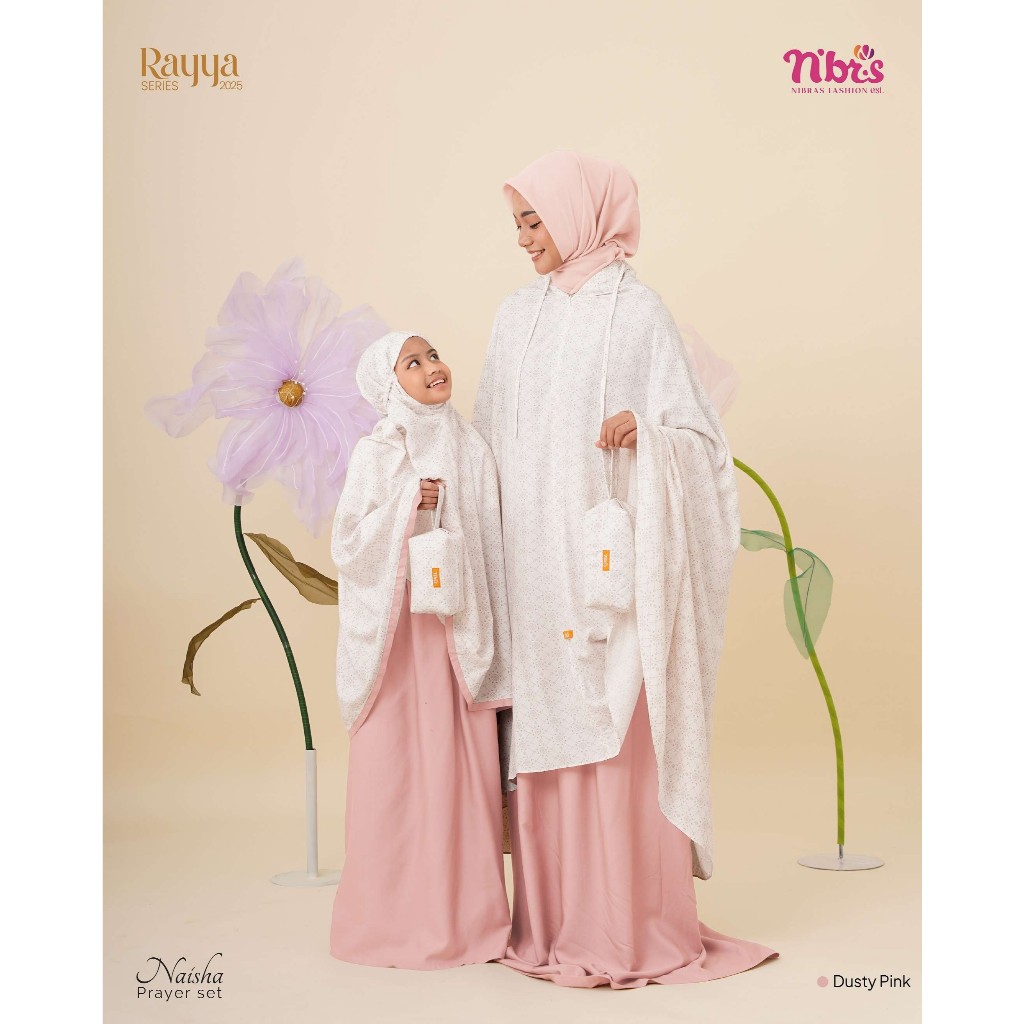MUKENA NIBRAS NAISHA PRAYER SET DEWASA DAN ANAK NBRS ORI 2025