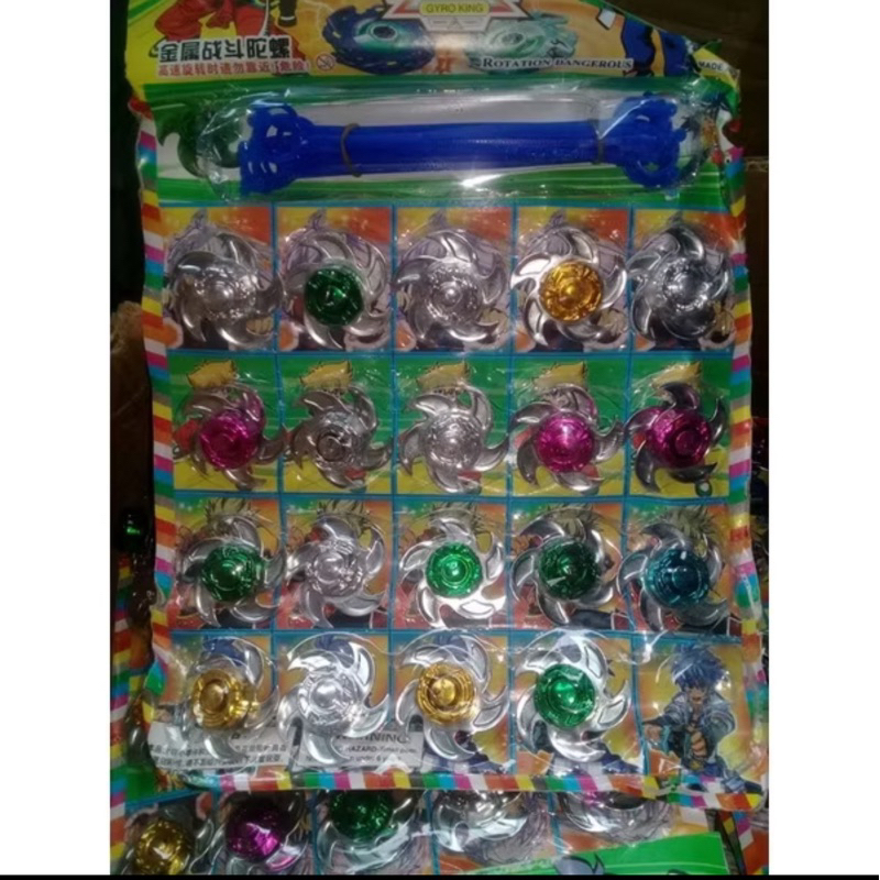 Mainan Gasing Besi Anak Spinner Tarik Mainan Edukasi
