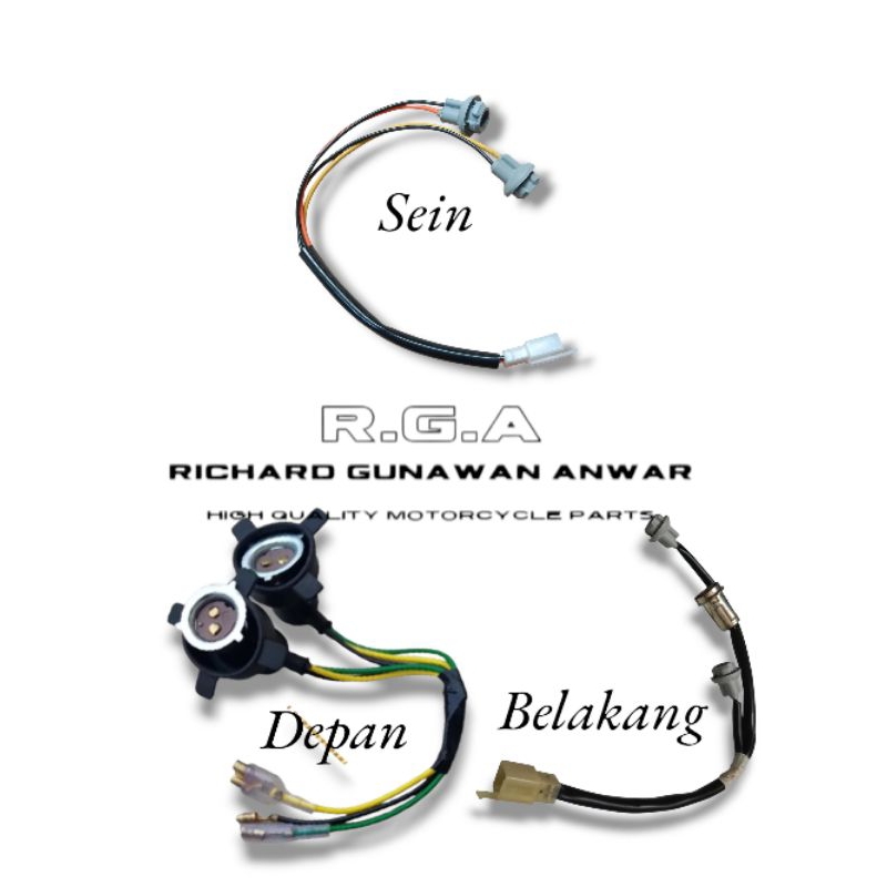 kabel fitting piting lampu fullset jupiter z set lampu depan belakang dan sein jupiter z old lama ju