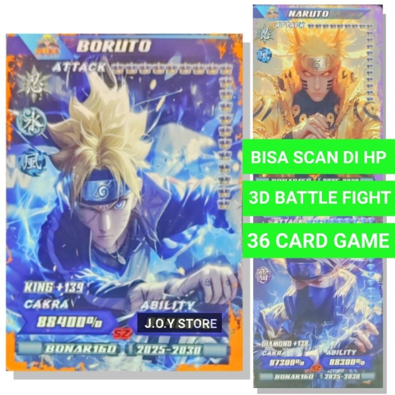 [ SCAN DI HP ] SERI BARU KARTU NARUTO BORUTO SCAN APLIKASI / KARTU NARUTO / KARTU BORUTO 3D BATTLEFI