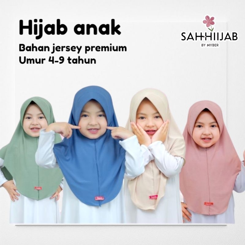 HIJAB ANAK INSTAN JERSEY PREMIUM by SHAMIRA