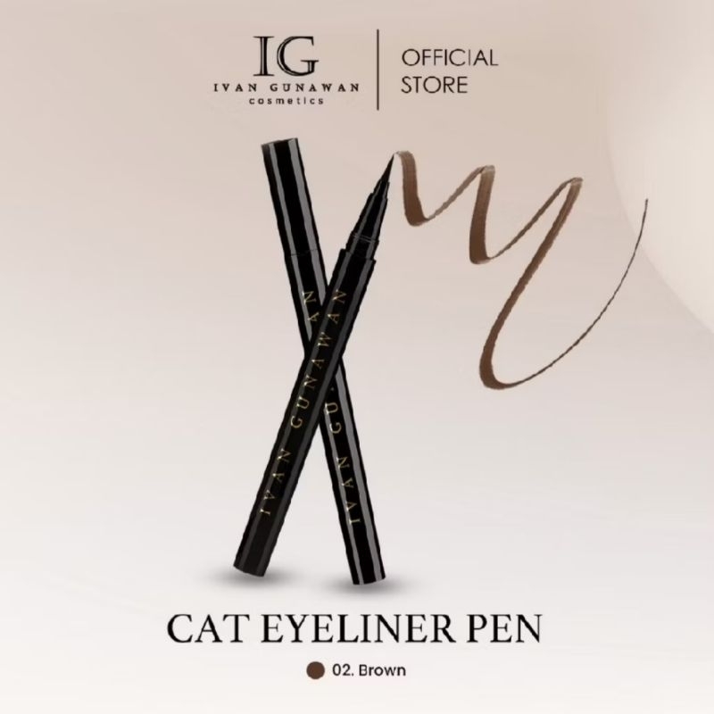 IVAN GUNAWAN COSMETICS - CAT EYELINER PEN BROWN