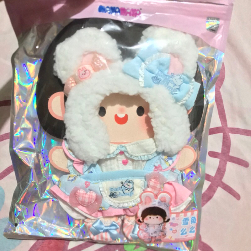doll clothes 20cm (dress,bandana,sepatu)