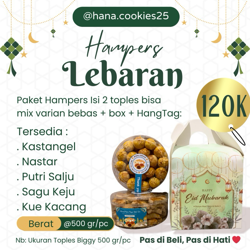 

Hampers isi 2 Toples Kue Mix Rasa