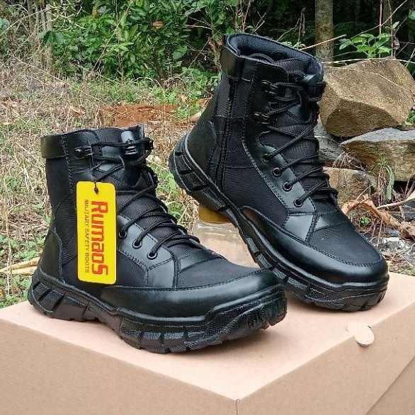 KODE A45Y RUM88 Sepatu semi boots 6inch MILITER tactical RUMAOS PDL PDH kulit asli lantas