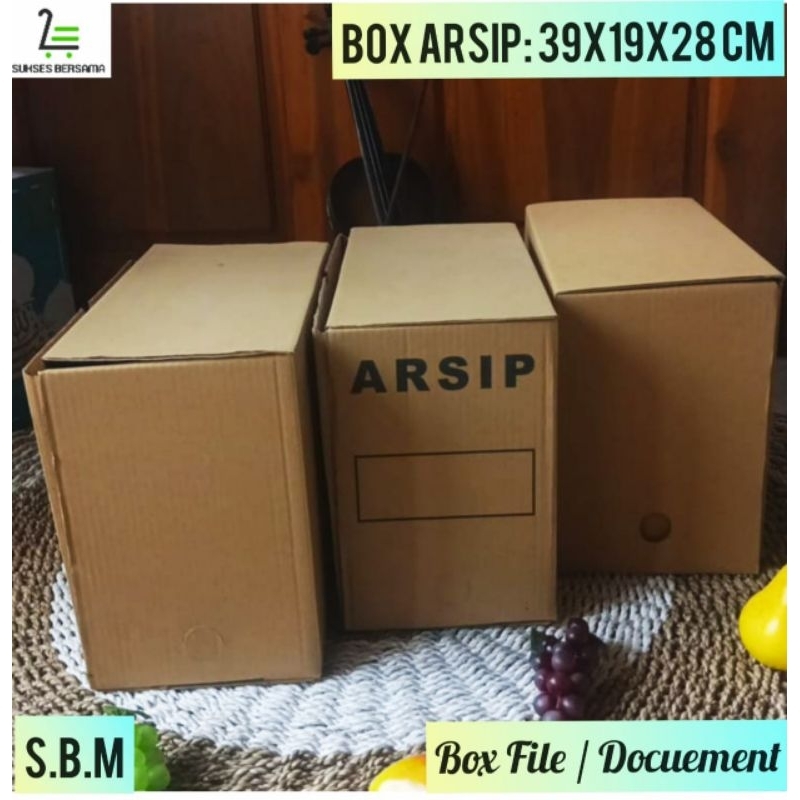 

Box Arsip 39x19x28cm/Kardus File/Document/Box File