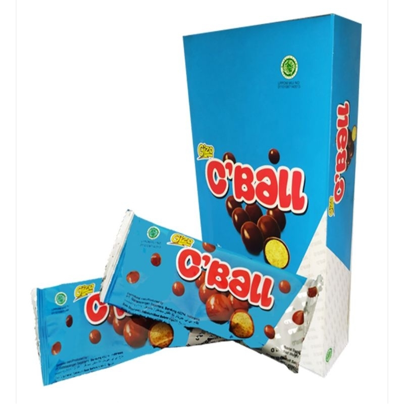 

Gizo C'Ball Biskuit Salut Cokelat Netto 20 Gram x 20pcs 1 Pack