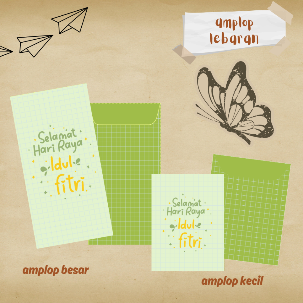 

AMPLOP LEBARAN IDUL FITRI DESAIN SIMPEL ISI 10PCS
