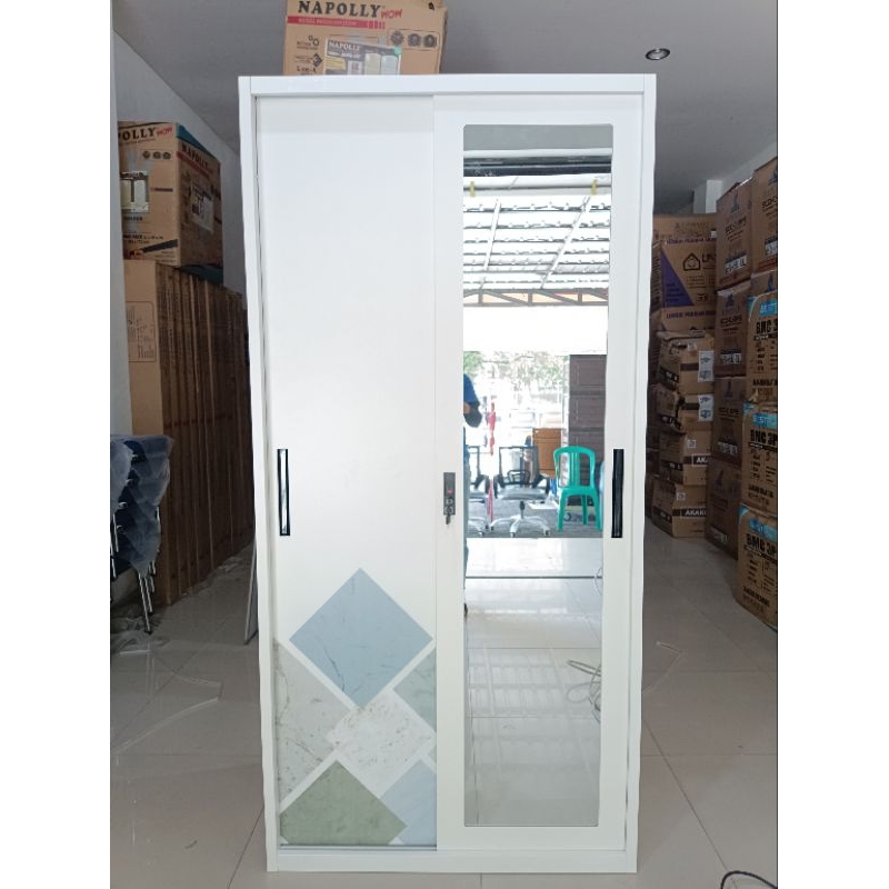 Lemari Besi pintu Sliding dari Olympic OSWS 007