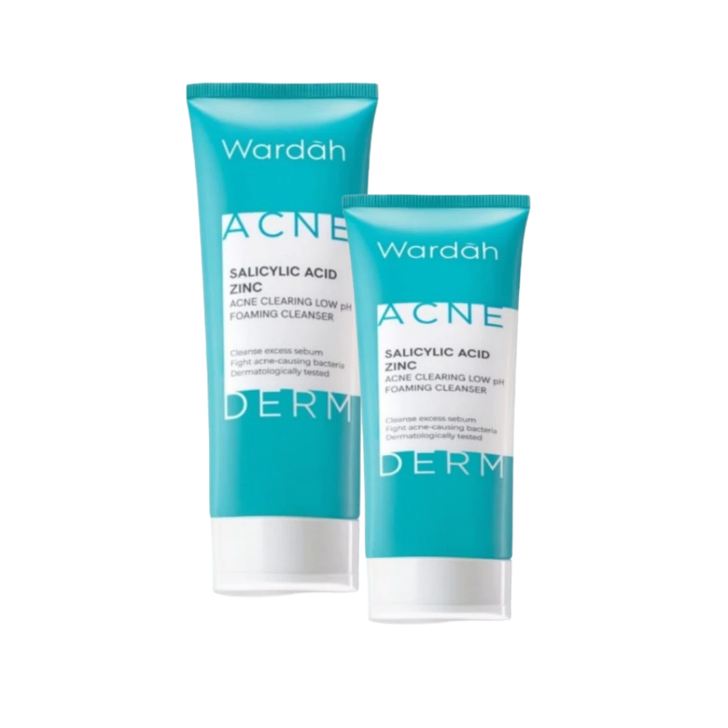 100ml Wardah Acnederm Facial Wash Anti Acne Sabun Cuci Muka Jerawat Berminyak Kusam Wajah Ampuh