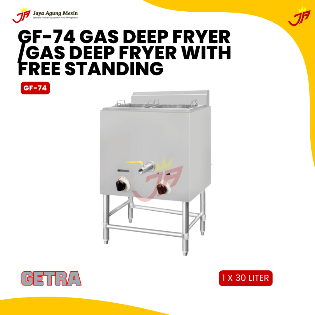 GETRA GF-74 Gas Deep Fryer /Gas Deep Fryer with Free Standing