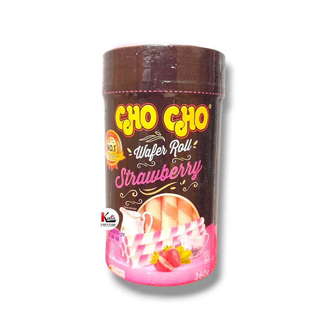 

Cho Cho Wafer Roll Strobery 260GR