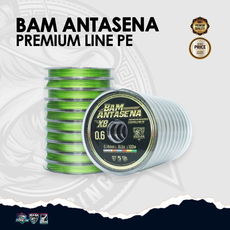 Senar Pancing PE Coating Lilitan X8 Tahan Abrasi 100m - 1000m