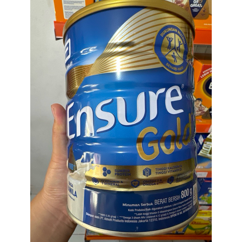 

Susu ENSURE GOLD 850gr rasa vanila