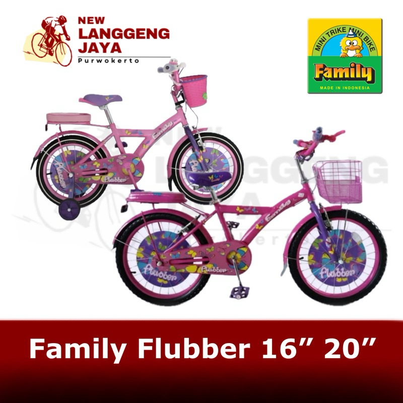 Family Sepeda Anak Perempuan Mini Roda Empat Flubber 16" 20"
