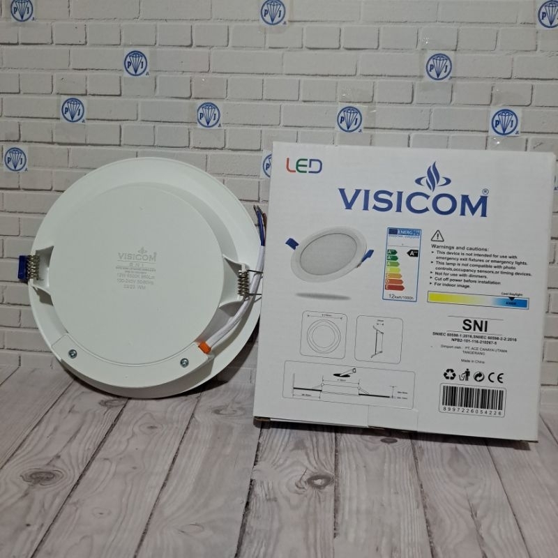 Lampu Downlight Led Panel 12 watt Visicom