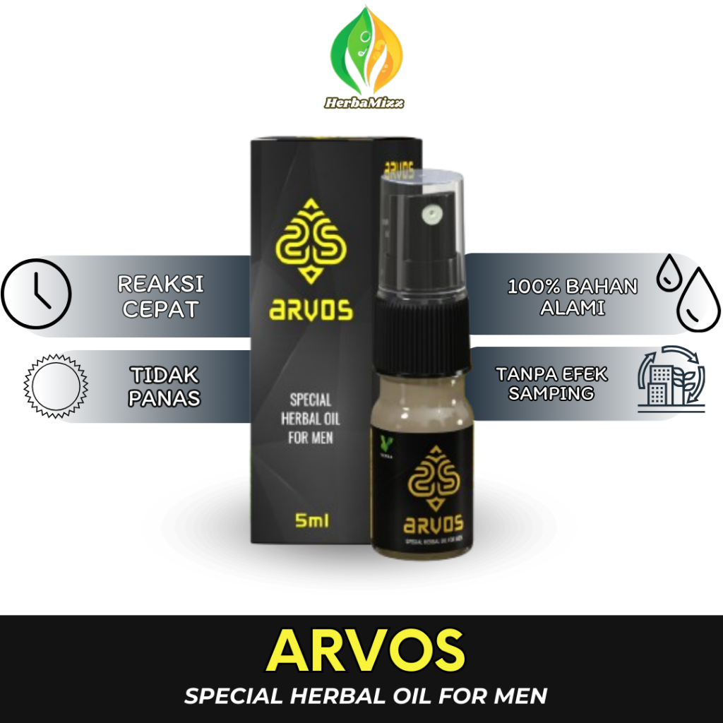 ARVOS Minyak Pijat Kuat Herbal Oil Tahan Lama obat kuat ARVOS Spray BPOM ORIGINAL