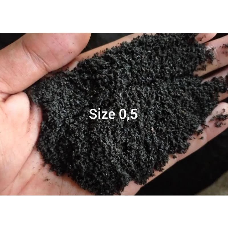 Pasir malang hitam 1kg/pasir malang media tanam 1kg/Pasir malang/Pasir malang halus no 1/Pasir malan