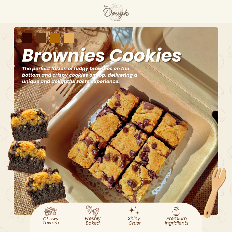 

Brookies - Premium Brownies Cookies by Hildoughbakes