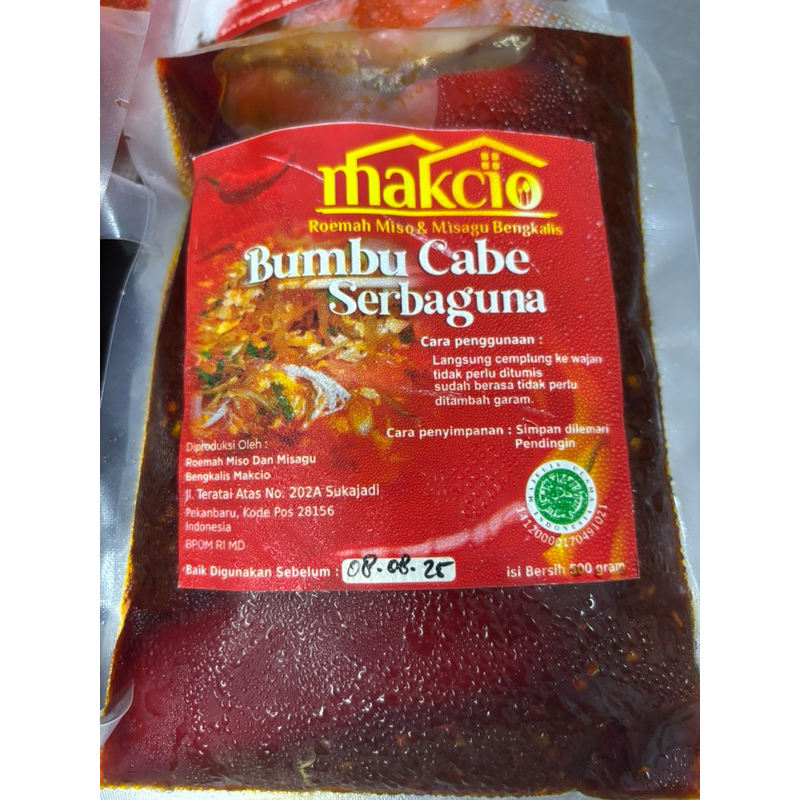 

BUMBU CABE SERBAGUNA 500gr kemasan pillow pack