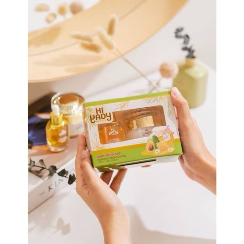HI YADY BEAUTY INTENSIVE BRIGHTENING CREAM DAN SERUM / SUNBLOCK HIYADY