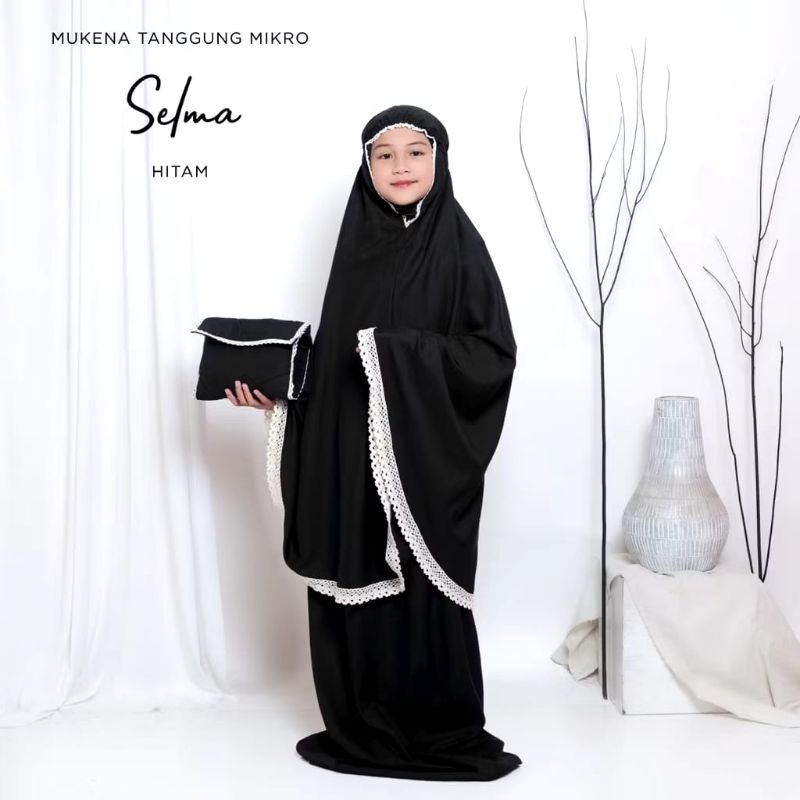 MUKENAH RAYON POLOS ANAK RENDA RAJUT/MUKENAH RAYON ANAK TANGGUNG/MUKENAH ANAK POLOS