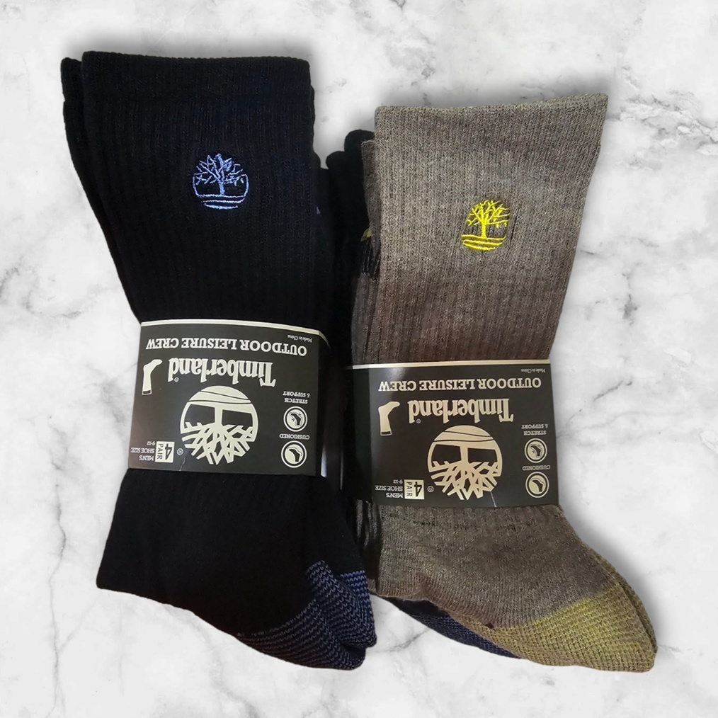 KODE E3O Kaos kaki timberland original unisex dewasa tebal high crew cutting socks