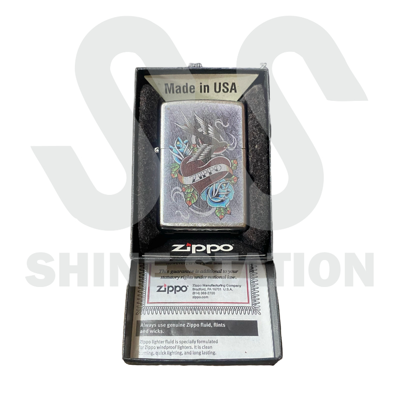 Zippo Lighter - Vintage Tattoo Zippo Design Shaped