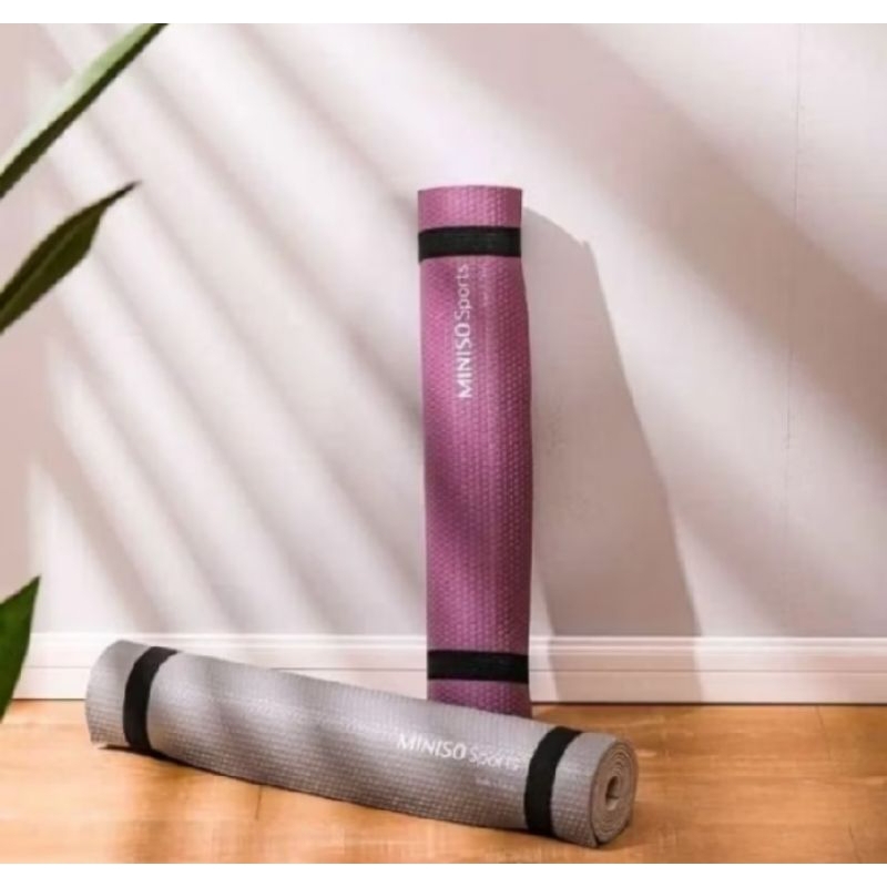 Miniso Yoga Mat Anti Slip Tali tenteng / Miniso Matras yoga olahraga
