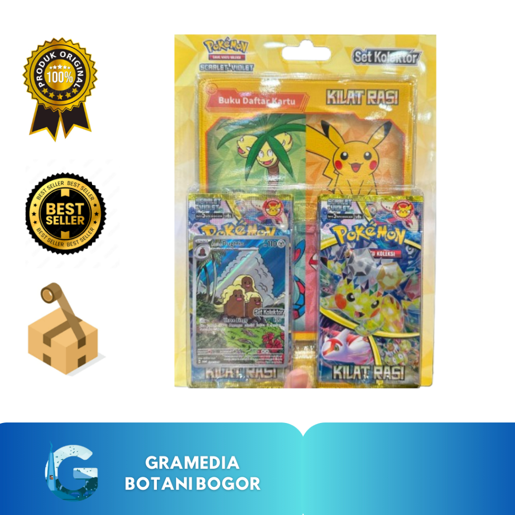 Gramedia Bogor - Pokemon Game Kartu Koleksi Kilat Rasi Sv8S Set Kolektor