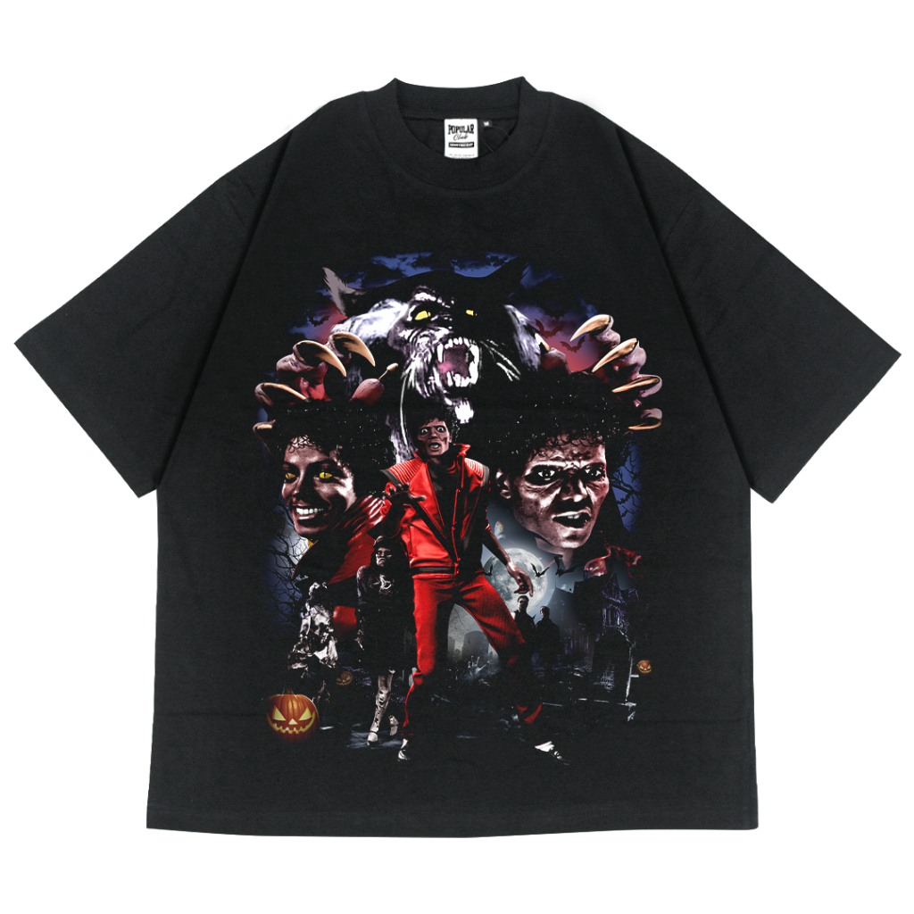 T-Shirt Michael Jackson Thriller Oversized HEAVYWEIGHT 16s Black Popular
