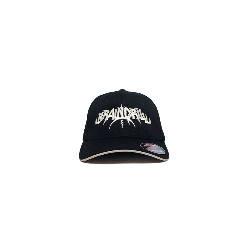 Topi Band Braindrill Flexfit Hat Logo Black