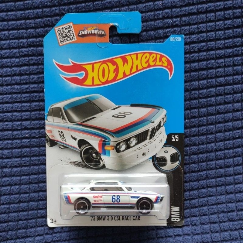Hot Wheels BMW 3.0 CSL Race Car White Castrol