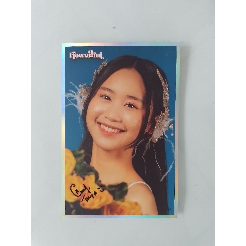 Photoprint Alya JKT48 Signed Benefit konser Anniv 12 Flowerfull