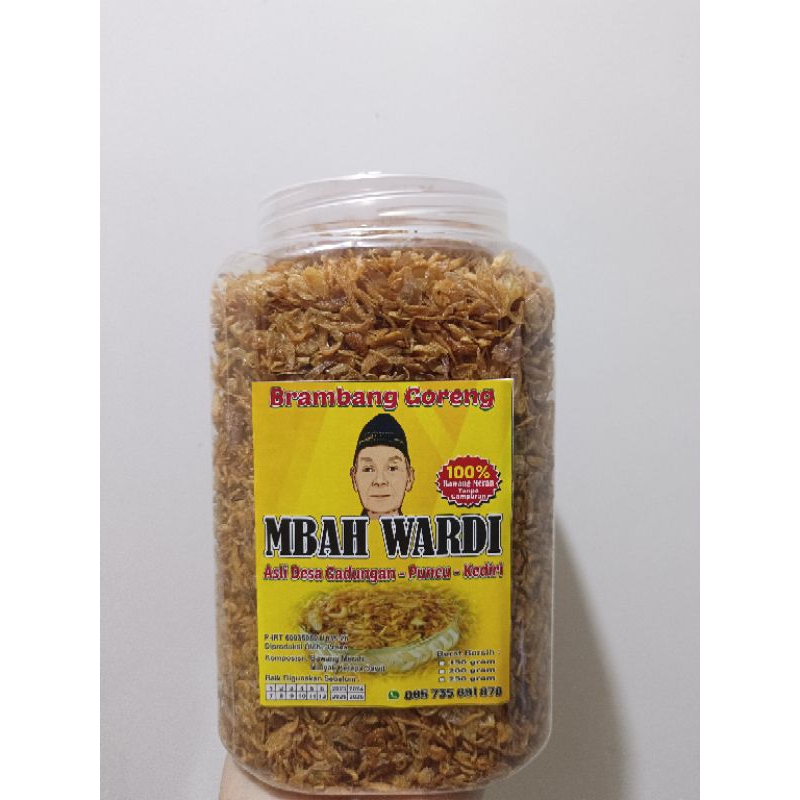 

Bawang merah goreng brambang goreng Mbah Wardi 500 gram asli tanpa tepung premium grade A original murah renyah