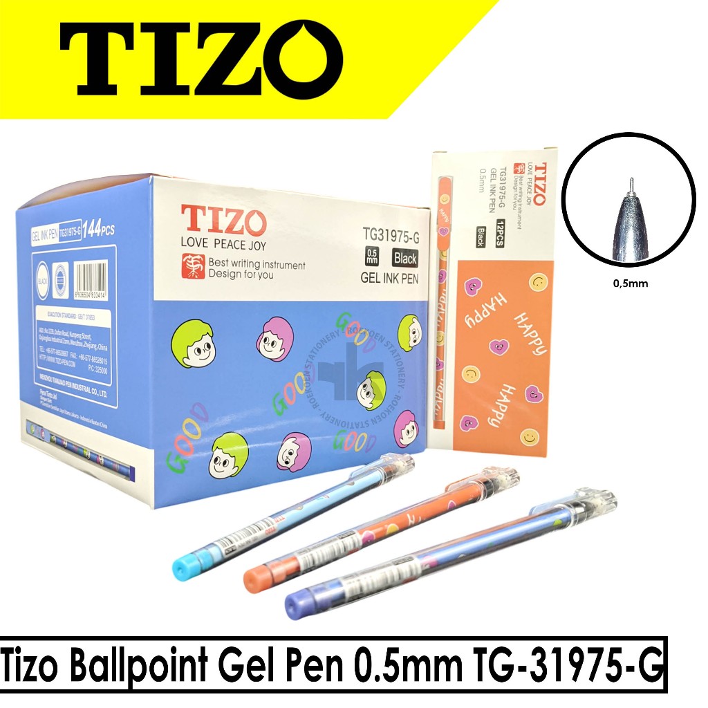 

Tizo Ballpoint Gel Pen 0.5mm TG-31975-G