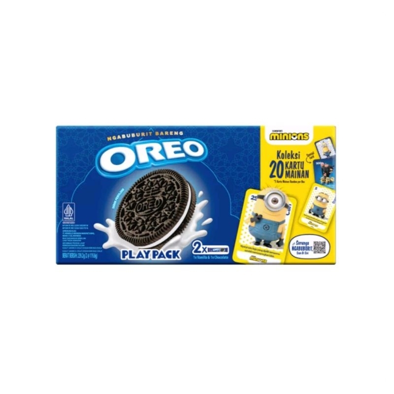 

Oreo Playpack Minions Cookies Cemilan Anak & Dewasa 239,2gr