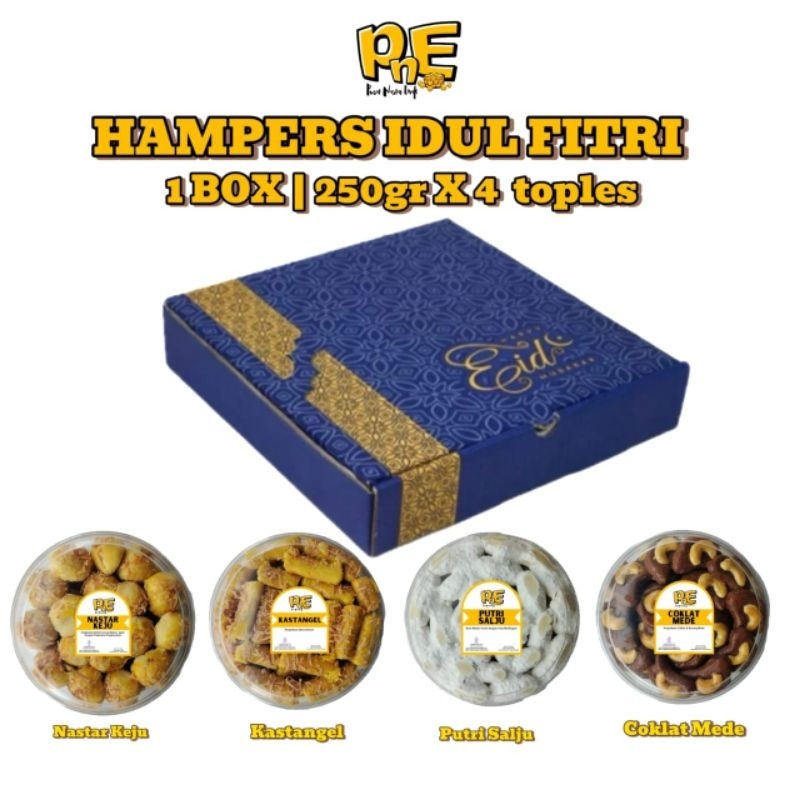 

Hampers Idul Fitri isi 4 toples 250gr