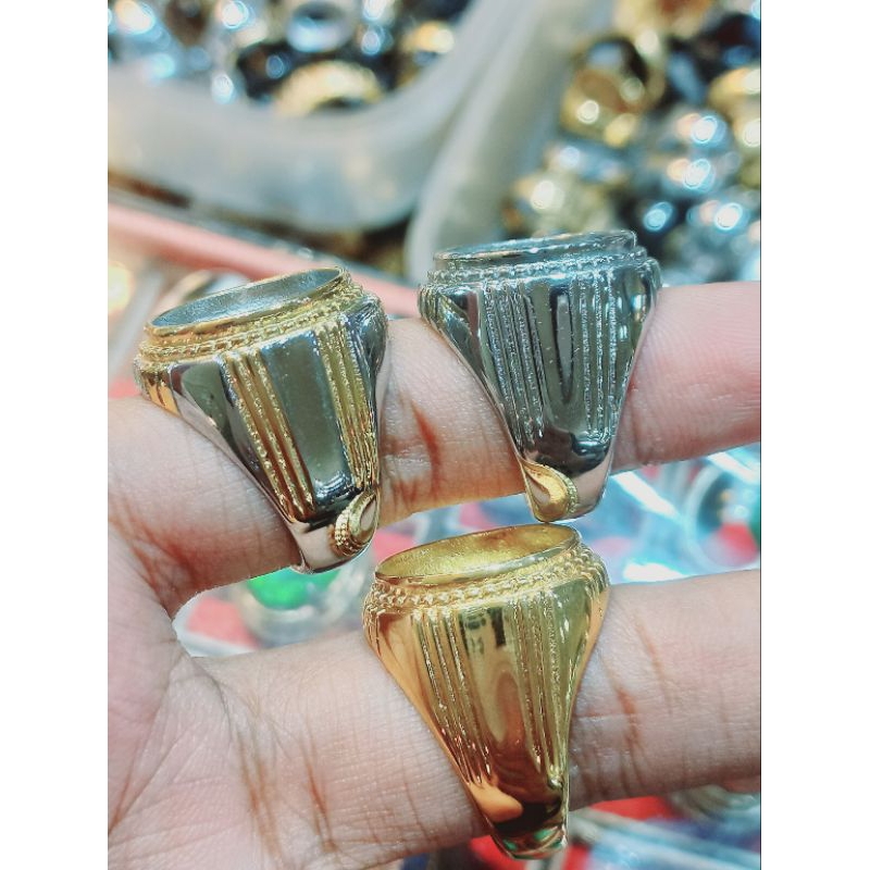 Emban cincin ring titanium super tanam 12x16