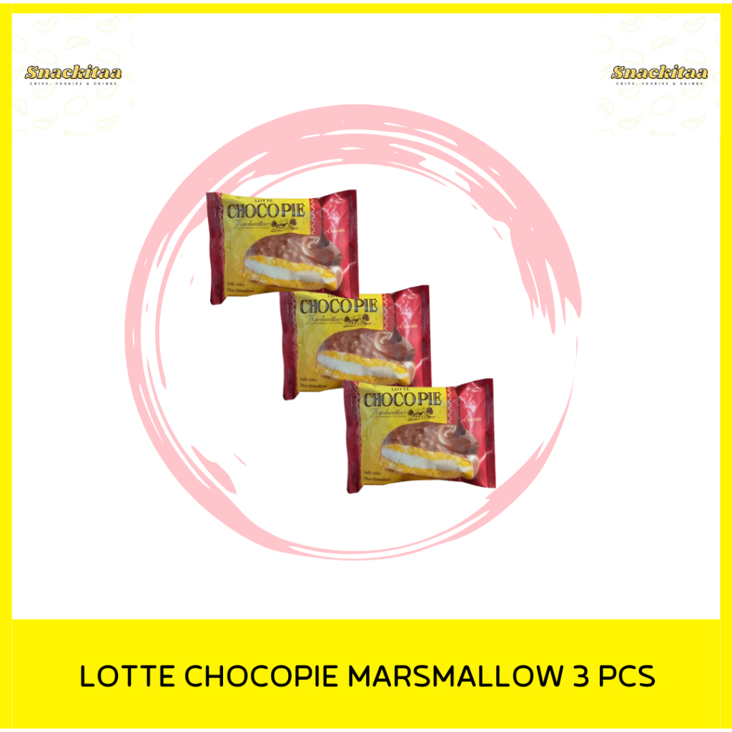 

LOTTE CHOCO PIE MARSHMALLOW 3 PCS