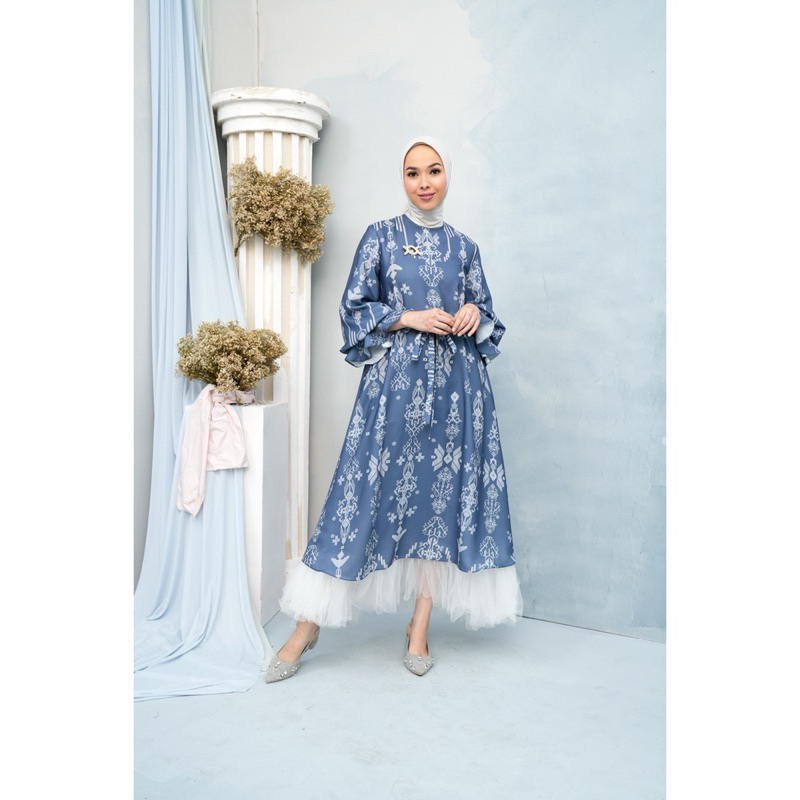 (NETT PRICE) like new wearing klamby lingga dress L