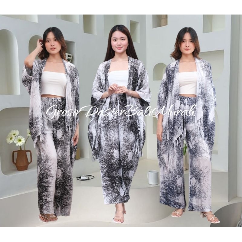 Setelan AKAR Kulot Bali / One Set Outer Kulot AKAR