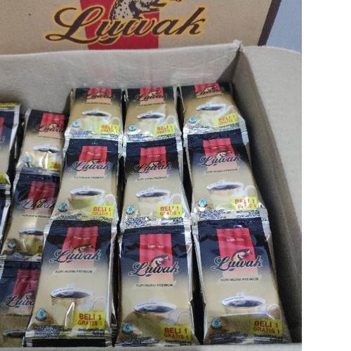 

2 Renceng Isi 30 Sachet Kopi Luwak hitam Murni Black Coffee mini 6.5gr