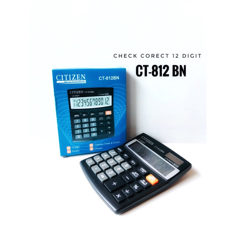 

kalkulator ct 812bn cek correct 12angka