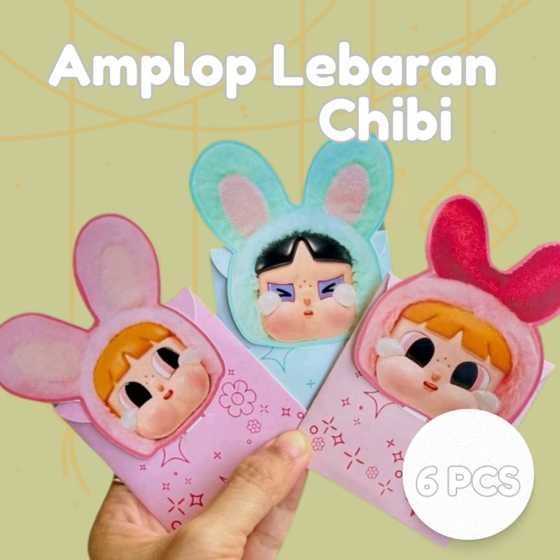 

(6pcs) AMPLOP CHIBI LEBARAN/AMPLOP UNIK IDUL FITRI/AMPLOP NATAL/AMPLOP LUCU/AMPLOP MURAH