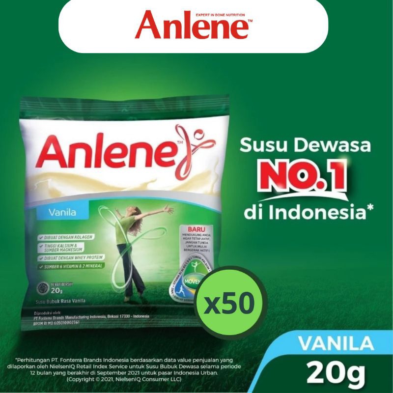 

Anlene susu dewasa 50 x 20 gram