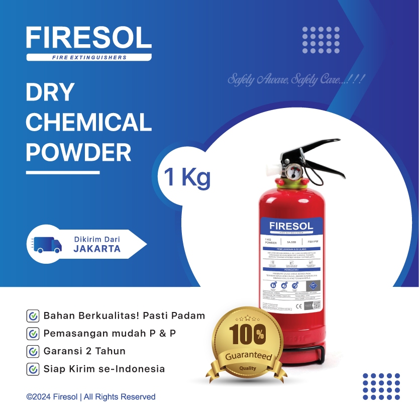 Apar 1 Kg Powder DCP - FIRESOL - Kualitas Premium