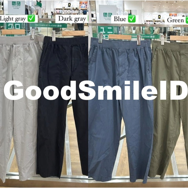 SALE Men Celana Rileks Stretch Pinggang Rib Stretch Waist Ribbed Easy Pants Relax Santai Chino Cordu