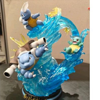 Action figure pokemon kura2 diorama biru