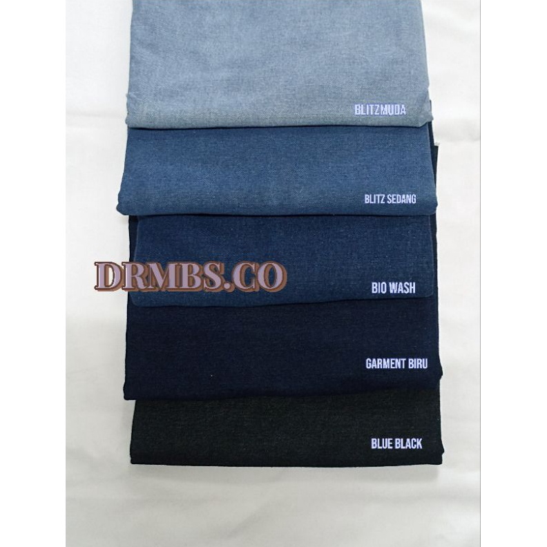 KODE U24A KAIN JEANS DENIM NON STRETCH TEBAL TIDAK MELAR BAHAN TEBAL